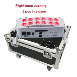 6pc recharge case 12x18W 6in1 hex led bar wireless battery uplight wall washer - Picture 1 of 12