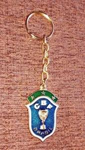 BRAZIL TEAM - Original Old key chain Italy 1990 World Cup official - Picture 1 of 3
