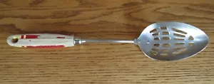 Vintage A&J Servierlöffel mit Schlitzen Holzgriff Küchenutensilien 12 Zoll - Bild 1 von 10