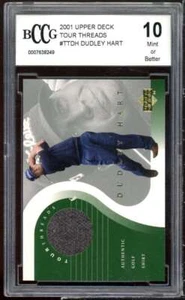 Dudley Hart Golf Card 2001 Upper Deck Tour Threads #ttdh BGS BCCG 10 - Picture 1 of 2
