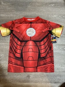 New MARVEL Avengers Iron Man T-shirt Halloween costume Cosplay child Small 4-6 - Picture 1 of 3