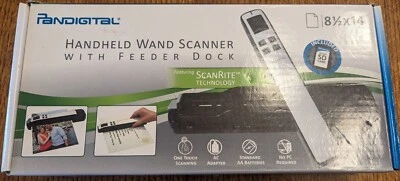 Pandigital Handheld PANSCN09 Wand Scanner With Feeder Dock- Open Box /Never Used - Image 1 of 4