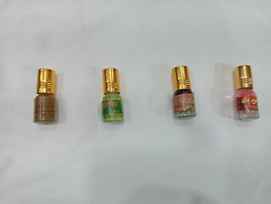 Combo of Four Fragrances Natural Perfume Attar Unisex 2.5 ml Bottle Each
