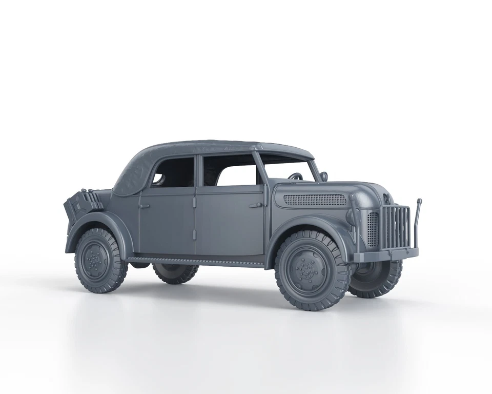 WARGAMEZONE WWII GERMAN Steyr 1500 hollow tarp - 1/48 1/56 1/72 1/87 1/100 3D Print Resin