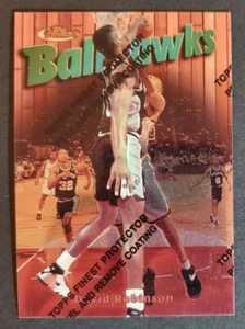 1997 Topps Finest #20 David Robinson SPURS HOF BALLHAWKS Basketball card NM/MT - Picture 1 of 2