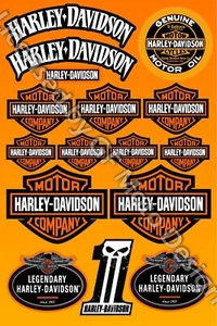 Harley Chopper Sportster Dyna Stickers Softail decals V-Rod Iron Glide - Picture 1 of 2