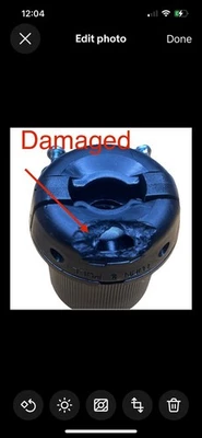 Defect! Hubbell HBL2623EBK Twist Locking Female Connector 30A 250V 2P 3W L6-30R - Image 1 of 4