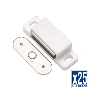 HICKORY HARDWARE Schnäpper 1-7/16 Zoll (37 mm) Weißer Magnetverschluss (25er Pack) - Bild 1 von 5
