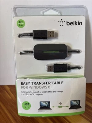 BELKIN Easy Transfer Cable For Windows 8 USB 2.0 New & Sealed - Image 1 of 2
