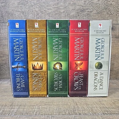 George R.R. Martin  A Song of Ice and Fire 2013 5 Book Box Set Paperback  - Image 1 of 4