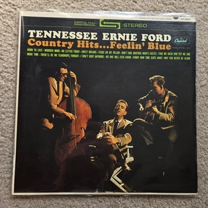 TENNESSEE ERNIE FORD Country Hits Feelin Blue LP Vinyl Record - Picture 1 of 4