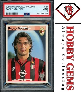 PAOLO MALDINI PSA 9 1996-97 Panini Calcio Coppe Sticker #27 - Bild 1 von 2