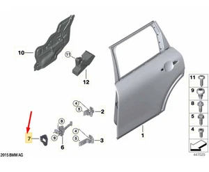 MINI CLUBMAN F54 Right Rear Door Brake Gasket 51227494246 NEW GENUINE - Picture 1 of 2