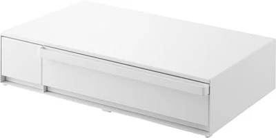 Yamazaki Tower IH Cooktop Rack with Drawer and Sliding Table White W57.4 x - Image 1 of 4