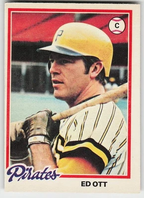 1978 O-Pee-Chee #161 Ed Ott BASEBALL Pittsburgh Pirates - Image 1 of 2