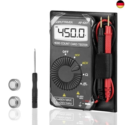 Mini Multimeter Pocket Multimeter Digital Auto Ranging AP- 4201 4000 Counters - Bild 1 von 4
