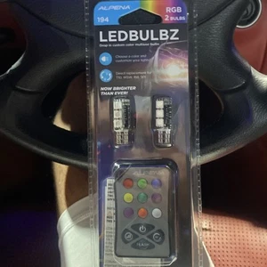 New 2 Multi use Bulbs Alpena LED BULBZ RGB 194 Multicolor Remote 12V 3.6W 0.3A - Picture 1 of 6