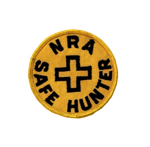 1960's NRA National Rifle Assoc. Safe Hunter Boy Scout Patch - Picture 1 of 3