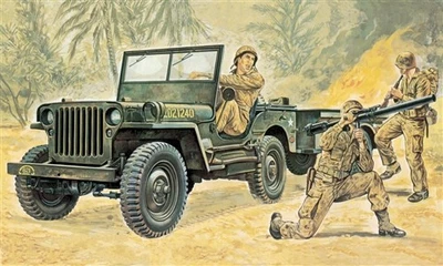 Modellino mezzo militare 1/35 WILLYS JEEP ITALERI 314 Scala 1:35 - Immagine 1 di 2
