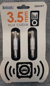 NEW LUXTRONIC White 3.5 mm Aux Cable SS04WT *FREE SHIPPING* - Picture 1 of 2