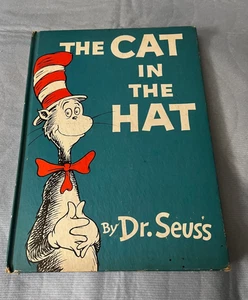 Rare THE CAT IN THE HAT 1957 FIRST Edition Dr Seuss Random House Beginner Books - Picture 1 of 19