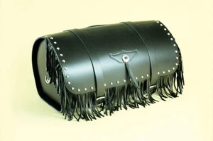 Borsone posteriore large da moto in pelle da portapacchi per moto custom 38litri - Picture 1 of 1