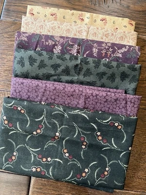 Lote 15 MODA Kansas City Problemas -Púrpura - Más de 1 yarda en total De colección Foto 1 de 3