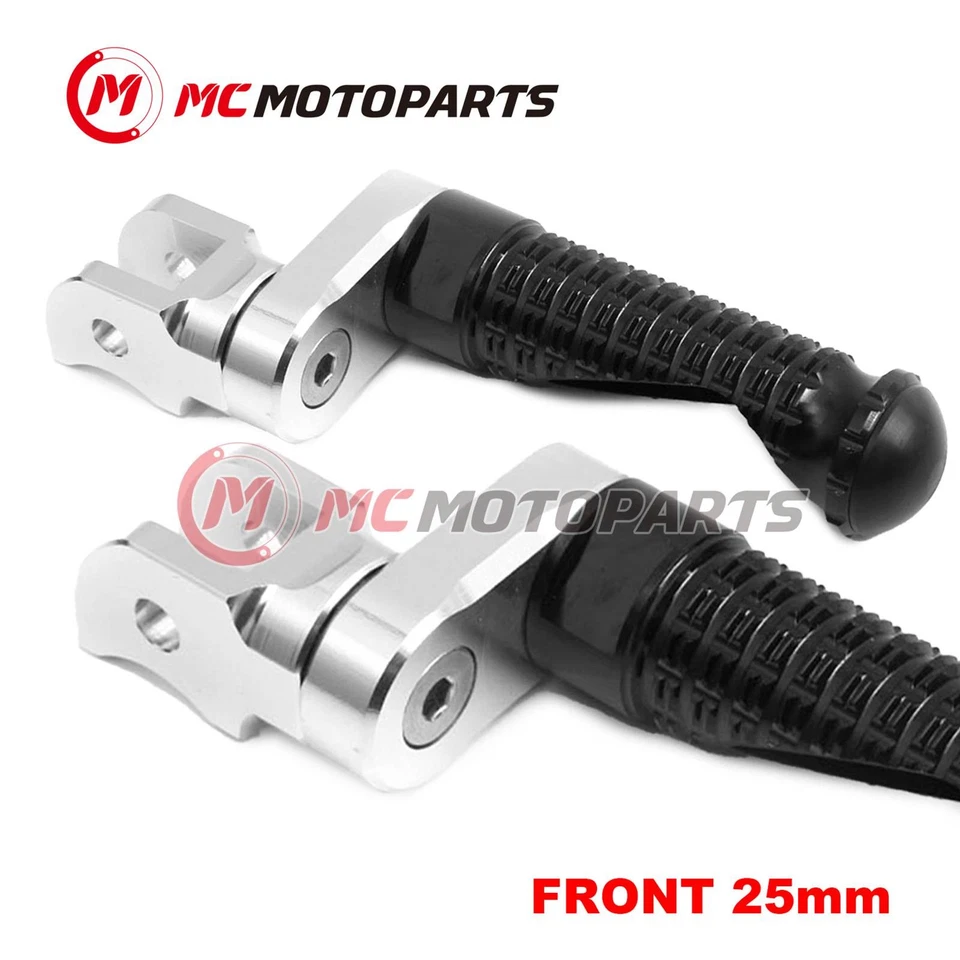 For Triumph TT 600 00-03 02 01 MPRO 25mm Extended BLACK Front Foot Pegs Foto 1 de 4