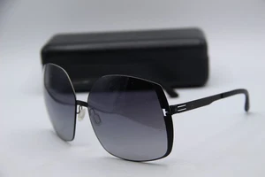 NEW IC! BERLIN MB 06 BLACK WHITE GRADIENT AUTHENTIC SUNGLASSES W/CASE 66-14 - Picture 1 of 4