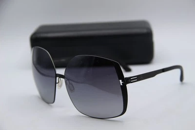 NEW IC! BERLIN MB 06 BLACK WHITE GRADIENT AUTHENTIC SUNGLASSES W/CASE 66-14 - Image 1 of 4