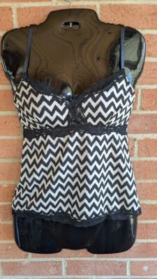 Womens Top Babydoll Sz S Y2K Style Camisole Silky Luxurious Coquette Dainty Bows - Image 1 of 4