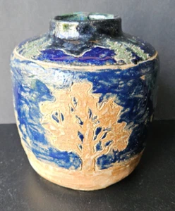 BÄUME, BÄUME, BÄUME, KUNSTKERAMIKVASE FÜR MEHRERE ARTEN. SCHWERES STEINZEUG. Weemer 7x7 - Bild 1 von 15