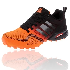 NEU Herren Turnschuhe Sneaker Sportschuhe Runners 20670 Orange Schwarz 41-46 - Bild 1 von 4