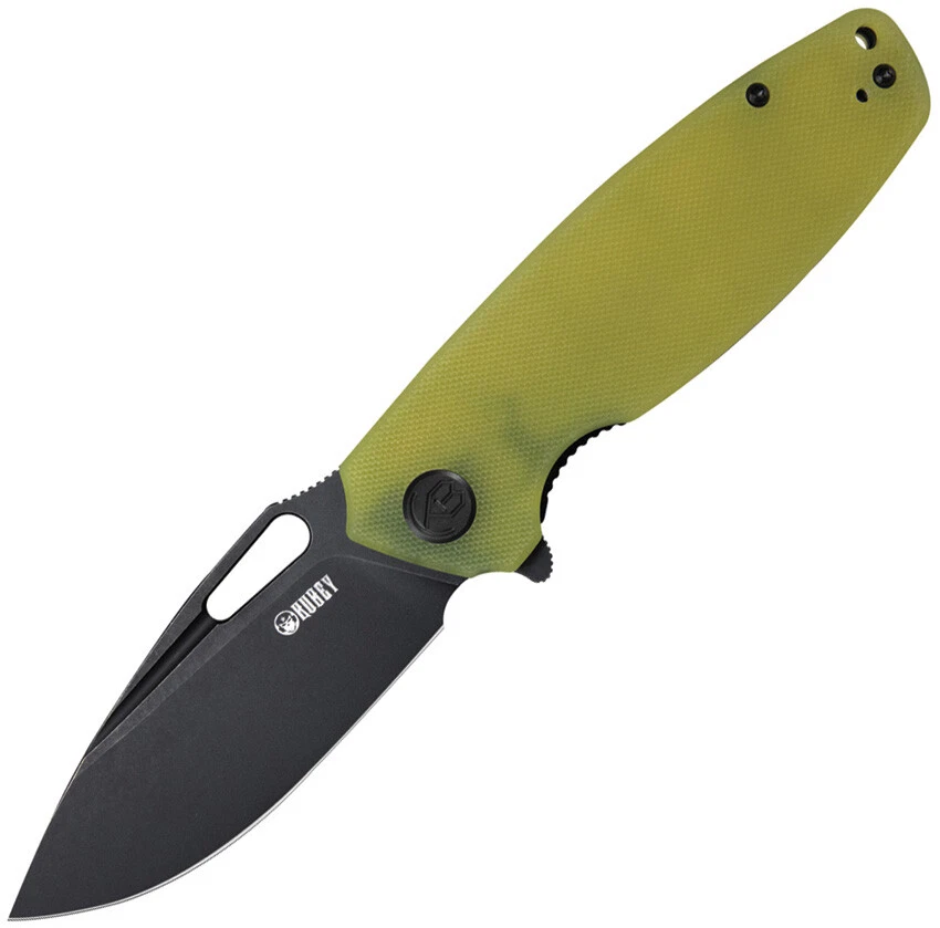 Cuchillo de Bolsillo Kubey Tityus Linerlock Amarillo G10 Plegable Negro D2 Hoja de Acero Foto 1 de 1