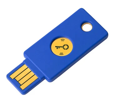 YUBICO Sicherheitsschlüssel NFC Sicherheitsschlüssel mit USB A Stecker FIDO2 U2F NEU - Bild 1 von 4