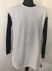 Camiseta de baloncesto Adidas blanca y negra manga larga para hombre talla M B28351 precio de venta sugerido por el fabricante $85 - Imagen 1 de 7
