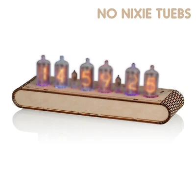 Vintage Digital Nixie Tube Alarm Clock WIFI Timing RGB Gift without IN8 Tubes - Image 1 of 4