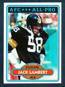 1980 TOPPS Football #280 JACK LAMBERT NRMT/MT - Photo 1/2