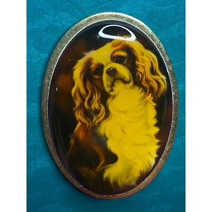 Spilla Babbo Ritratto Carlo Spaniel Ritratto Smalto Pollyanna Pickering Collezione Ot - Foto 1 di 6