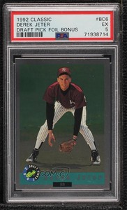 1992 Classic Draft Picks Foil Bonus Derek Jeter #BC6 PSA 5 HOF