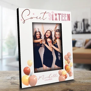 PERSONALIZE-Sweet 16th Birthday-Custom Happy Sixteen Birthday Picture - Picture 1 of 11