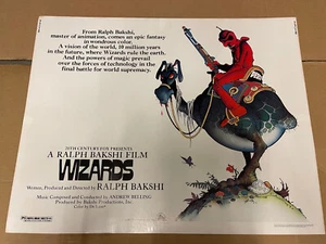 Vintage 1977 Wizards by Ralph Bakshi Original Movie Half Poster Litho 28x22" - Picture 1 of 3