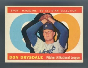 1960 Topps #570 Don Drysdale All-Star EX/NM **REMX*BB-6099** - Foto 1 di 2