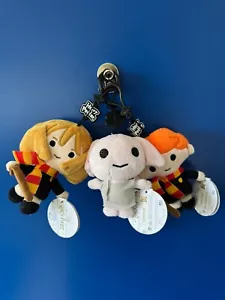 Harry Potter Schlüsselanhänger Set – 3 Waschbare Plüschtier 11,5 cm - Picture 1 of 4