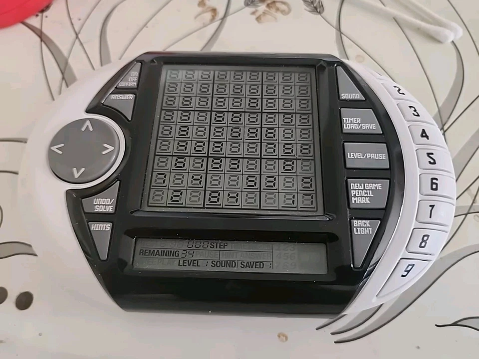 Sudoku Ultimate Advanced Puzzle Handheld Electric Game Vintage TESTED WORKING - Image 1 of 2