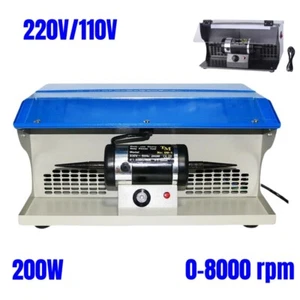 110/220V Jewelry Polishing Buffing Machine 8000RPM Polisher Dust Collector Light - Picture 1 of 15