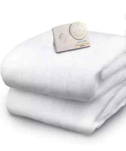 BIDDEFORD BLANKETS Electric Heated Mattress Pad Analog Controller, White, FULL - Picture 1 of 6
