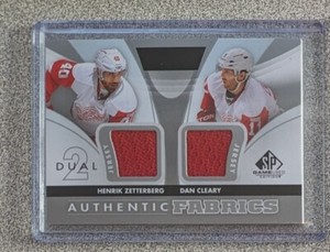 Zetterberg/Cleary 2012-13 UD SP Game Used Authentic Fabrics Dual Jersey AF2-CZ