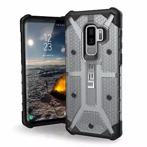 Urban Armor Gear UAG Samsung Galaxy S9+ Plasma Tough Case Cover Clear Ice/Black - Picture 1 of 9