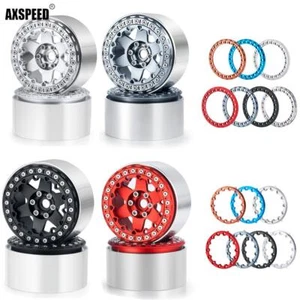 AXSPEED Metall 2.2" Beadlock Felgen Mit Ringe für 1/10 RC Crawler Auto Upgrade - Bild 1 von 16